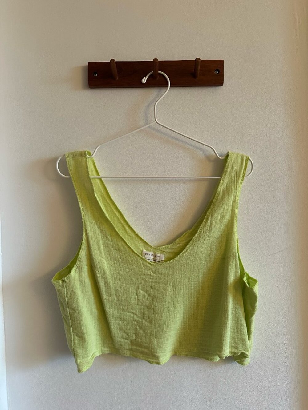 Lime Green Urban Outfitters Boxy Tank, L